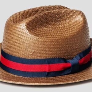 Brown Straw Fedora